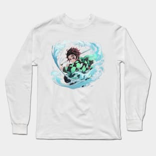 DEMON SLAYER WATER RAGE Long Sleeve T-Shirt